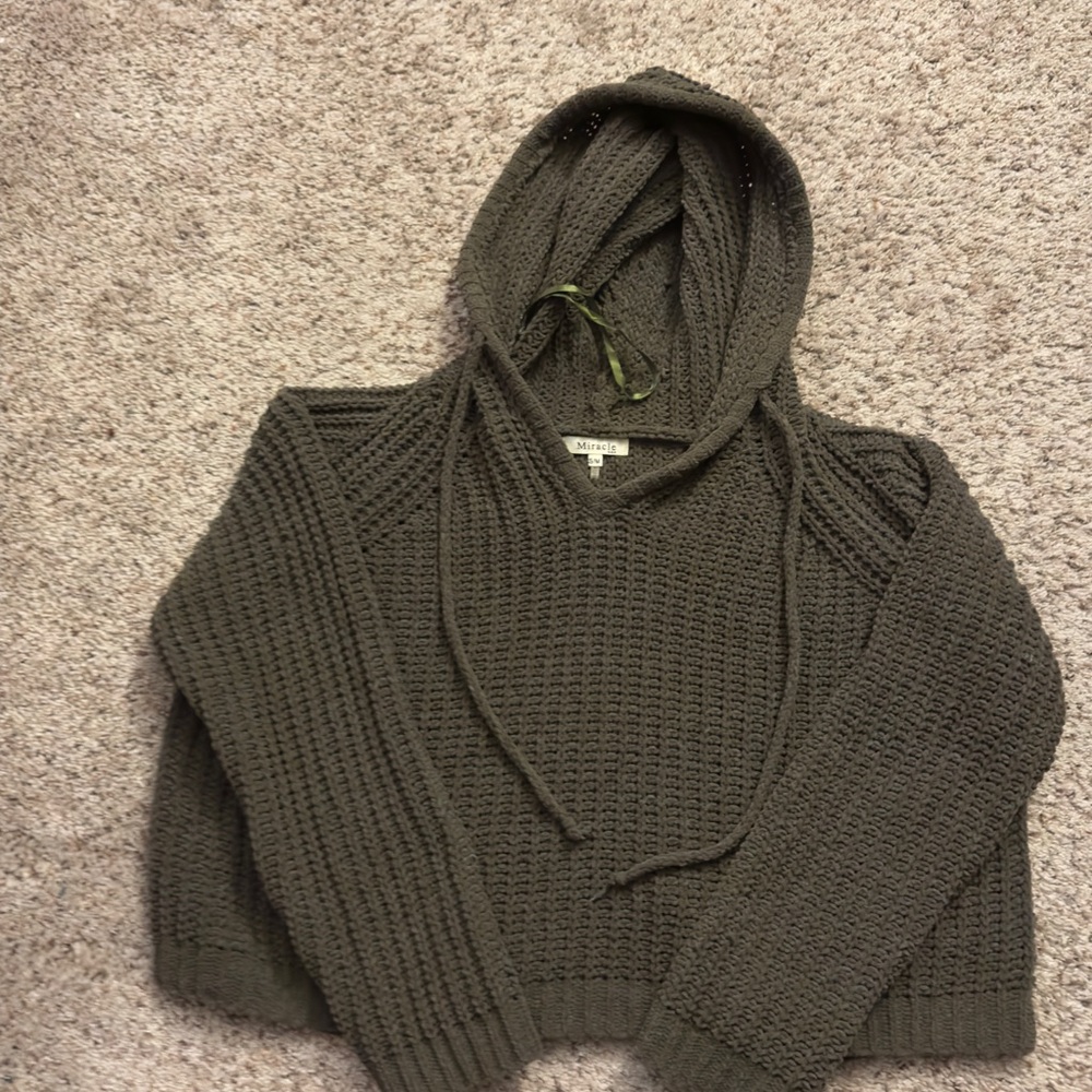 Miracle Plush Olive Green Sweater